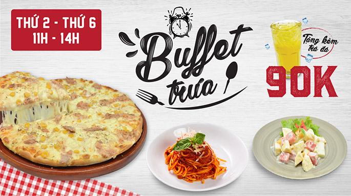 BUFFET TRƯA 90K